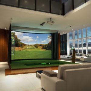 Golf Simulator Room -  The Ultimate Mancave -